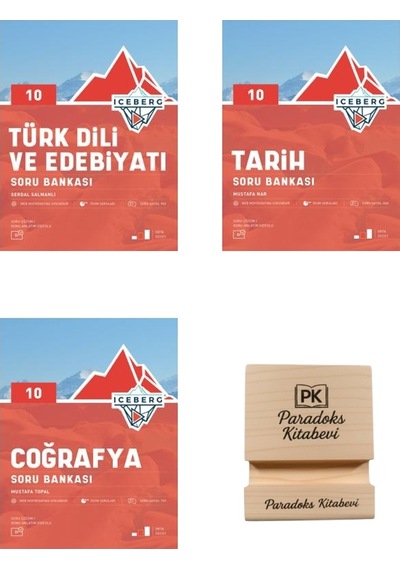 Okyanus 10. Sınıf Iceberg Edebiyat Tarih Ve Coğrafya Soru Bankası 3lü Set+ Telefon Standı