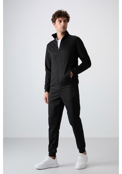 Tommy Life Hugo Siyah Jogger Erkek Eşofman Takım - 85198 Siyah