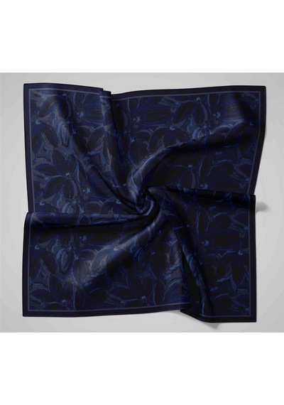 Silk Home Viskon Velora Eşarp Koyu Mor-füme Tonlu Tok Duruşlu Kaymaz 90x90 Çok Renkli