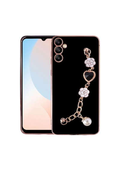 Zore Galaxy A34 Kılıf El Tutamaçlı Kamera Korumalı Ogaa Taka Silikon Kapak - Siyah