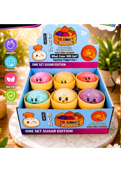 1 Adet Büyük Boy Simlistres Oyuncağı Squishy Yumuşacık Kawaii Sıkılabilir Oyuncak Çok  Renkli