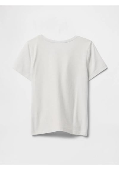 Kız Bebek Gap Logo Grafikli T-shirt Gri-5999 Gri