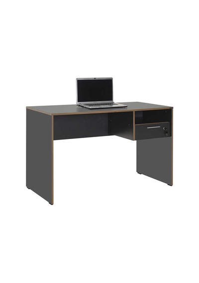 Concept Kilitli Çekmeceli Çalışma Masası-antrasit-kontra 120x75x60 Cm Gxyxd