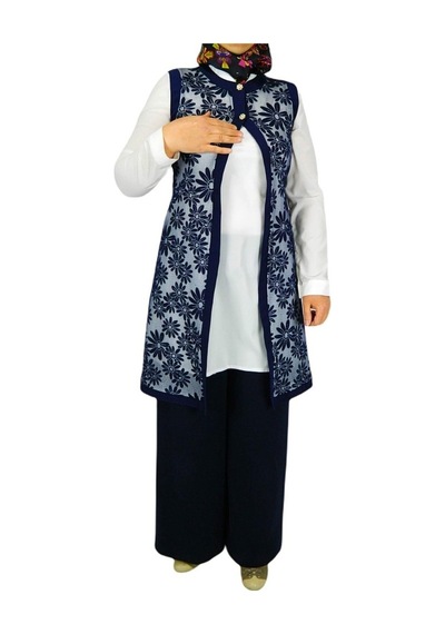 Kadın Krep Güpür Ikili Tunik Msk-0262