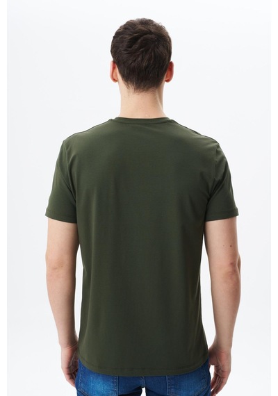 AR-MA Arma Erkek Regular Fit Basic Süprem Bisiklet Yaka Tişört Y29344453002 Haki