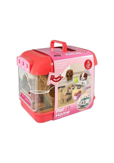 Nessiworld Jnd-6806 Hareketli Köpek Ve Işıklı Sesli Şeffaf Kafes Seti -vardem Oyuncak