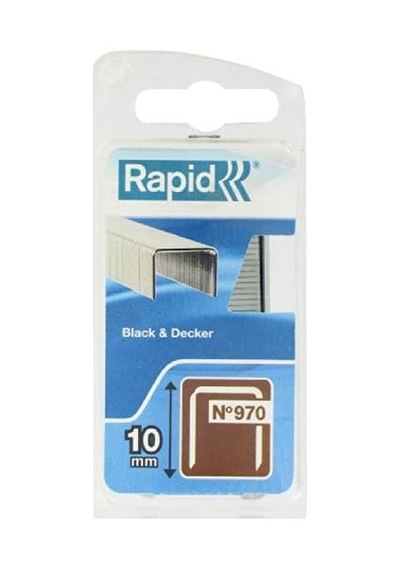 Zımba Teli Tip 970, 10 Mm Zımba, 896 Adet, Black & Decker El Ve Elektrikli Zımba Makineleri İçin Düz Tel Kıskaçlar