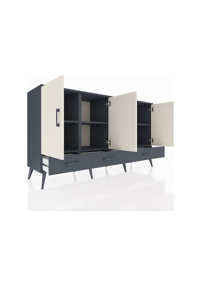Kronos Konsol 6 Raflı 3 Çekmeceli 4 Kapaklı 176x59x99 Antrasit-ay Antrasit-aytaşı/antrasit Kronos Konsol 6 Raflı 3 Çekmeceli 4 Kapaklı 176x59x99 Antrasit-ay Antrasit-aytaşı/antrasit
