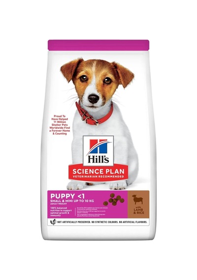 Küçük Irk Kuzulu & Pirinçli Yavru Köpek Maması 1+0,5 Kg