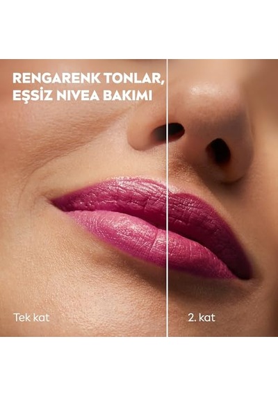 Tr Spf30 Pembe Renkli Dudak Bakım Kremi,4,8gr,24 Saat Nemlendirme,e Vitamini,organik Badem Yağı,shea Yağı,dudak Ve
