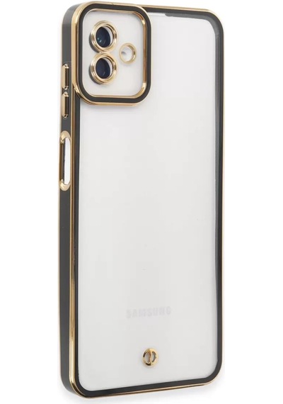 Newface Samsung Galaxy A04 Kılıf Liva Lens Silikon - Siyah