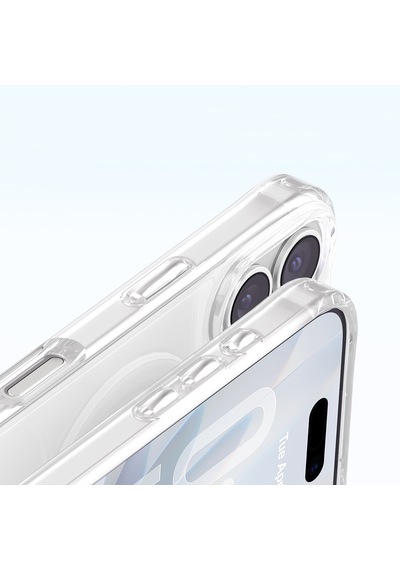 İphone 17 Uyumlu Kılıf M-safe Şarj Özellikli Zore Paris Mova Sert Pc Kapak Şeffaf