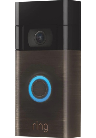 Ring Video Doorbell 1080p Akıllı Smart Görüntülü Kapı Zili Siyah