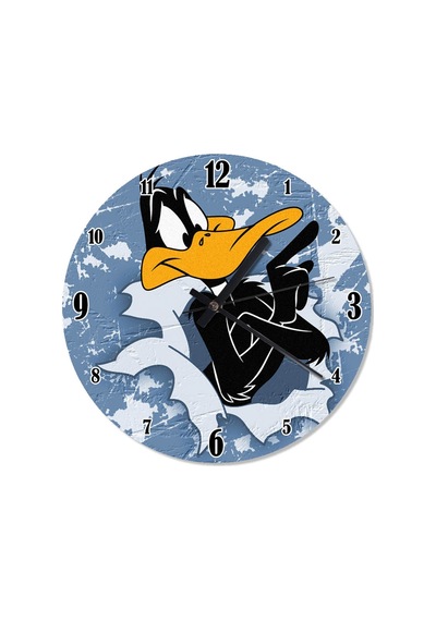 Daffy Duck Çocuk Odası Duvar Saati (407732042) Çok Renkli
