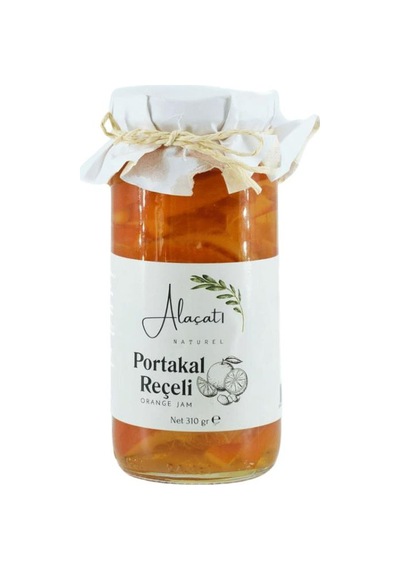 Alaçatı Naturel Portakal Reçeli Doğal Meyveli Katkısız Reçel 310 G