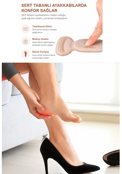 Omilife Topuk Vurma Önleyici Koruyucu Ped Seti 14 CM