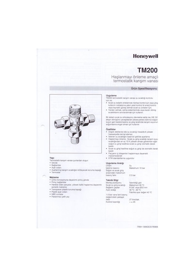 Tm50 Solar-1/2E Rekorsuz Termal Karışım Vanası 1/2''