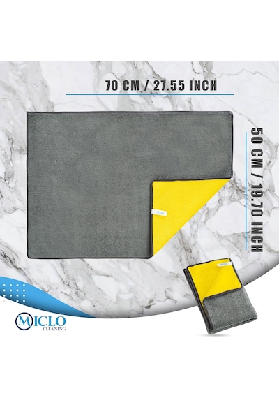 750 Gsm Çift Taraflı Ultra Emici Otomobil, Araba, Kaporta Torpido Kurulama Bezi 50x70cm M