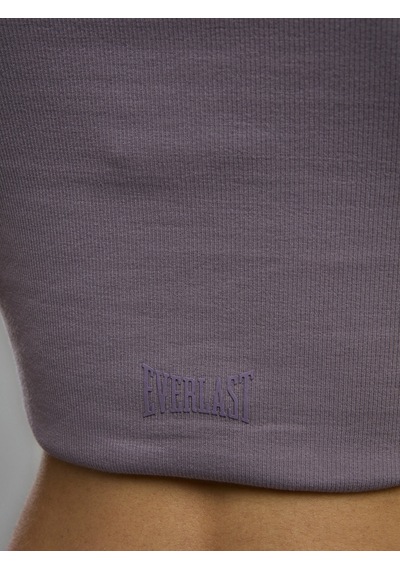 Everlast Ever Relaxed Rib Mürdüm Kadın Crop Tişört Mürdüm