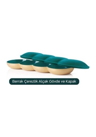 Tupperware Berrak Çerezlik Alçak Gövde ve Kapak