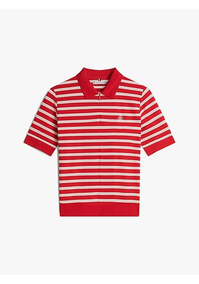 Th Scrıpt Lyocell Zıp Ss Polo Kadın Kırmızı T-shirt - Ww0ww47853 Kırmızı Th Scrıpt Lyocell Zıp Ss Polo Kadın Kırmızı T-shirt - Ww0ww47853 Kırmızı