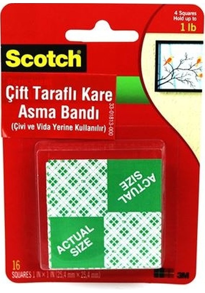 3M 111 Scotch Çift Taraflı Köpük Bant Kare