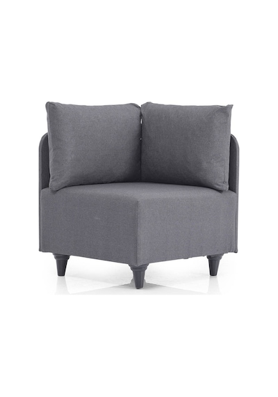 Kagu Corner Flavia Plus Köşe Takımı Berjerli Koyu Gri