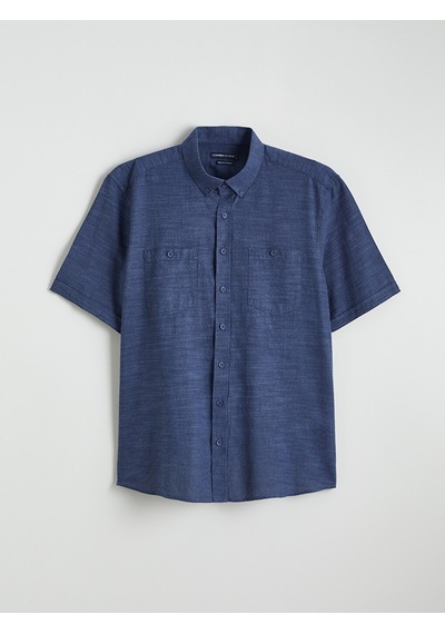 Lcwaıkıkı Classic İndigo Regular Fit Poplin Erkek Gömlek
