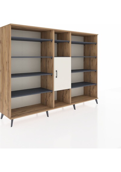 Hyperion Dolap 12 Raflı Tek Kapaklı 220x44x163 Çam-aytaşı/antras Çam-aytaşı/antrasit Hyperion Dolap 12 Raflı Tek Kapaklı 220x44x163 Çam-aytaşı/antras Çam-aytaşı/antrasit