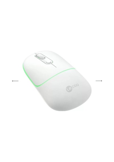 Lecoo Ws210 Beyaz Bluetooth & 2.4g Wifi Wireless Charging Mouse