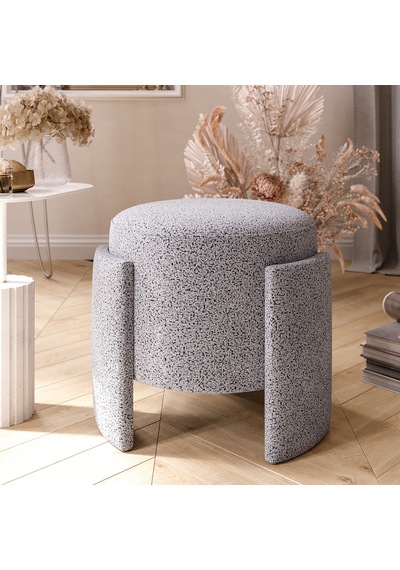 Ash 3 Ayaklı Minimalist Puf, Oturma Odası, Antre Puf Gri