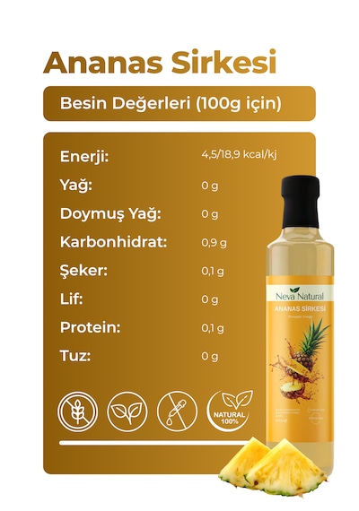 Nutriwow Ananas Sirkesi 500 Ml