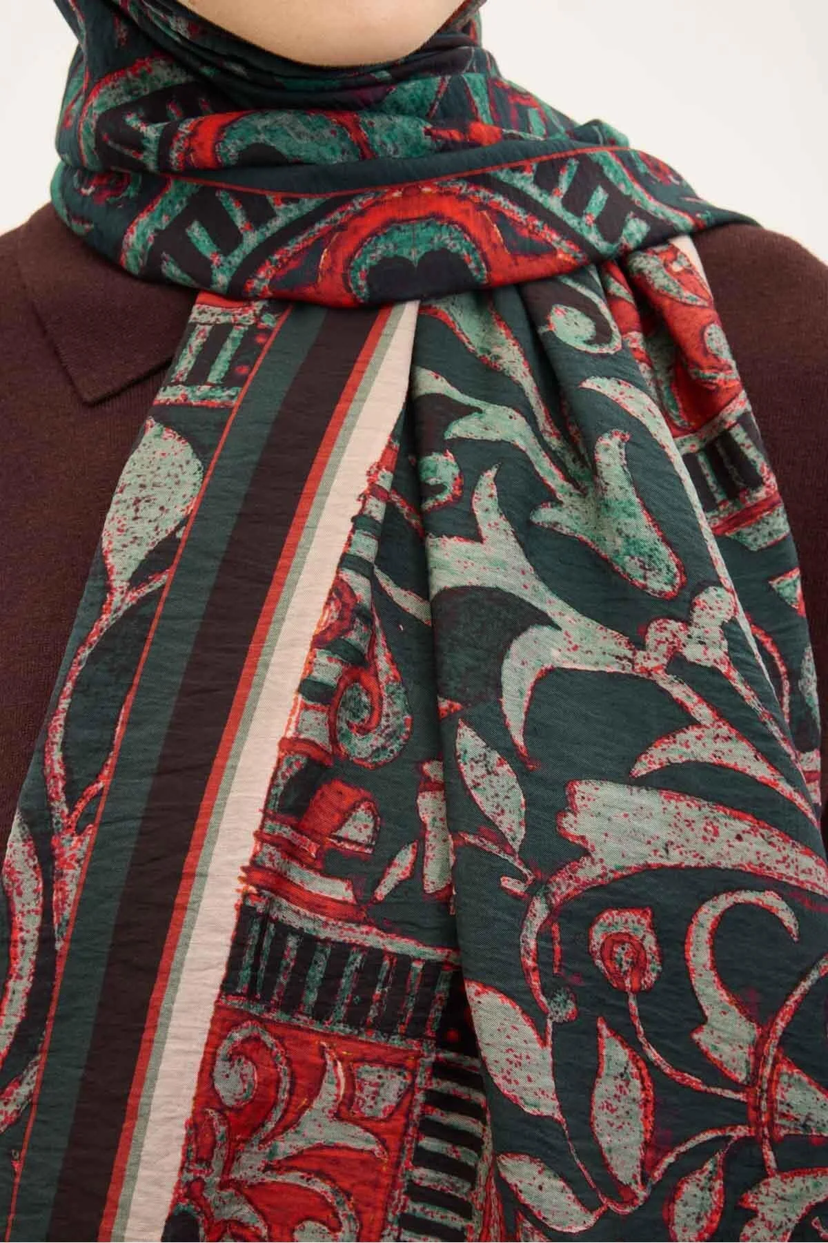 Silk Home Mayda Şal 81024-07 yeşil