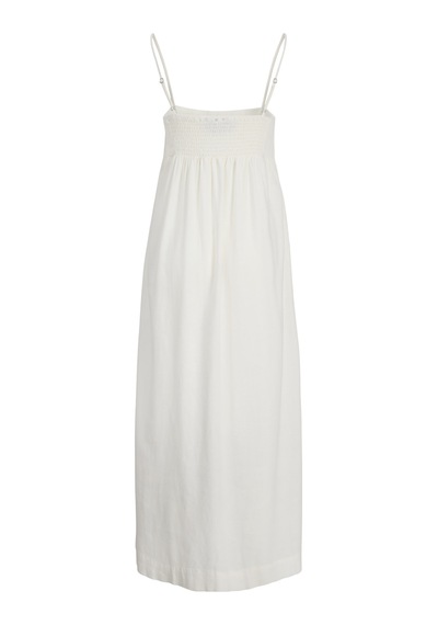 Jack & Jones Kadin Kare Yaka Kolsuz Uzun Elbise - Almira - 12287739 Blanc De Blanc
