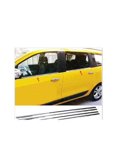 Dacia Lodgy 2012- Krom Cam Çıtası 4 Prç