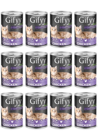 Gifyy 400 Gr Tavuk Parçalı Yavru Kedi Maması