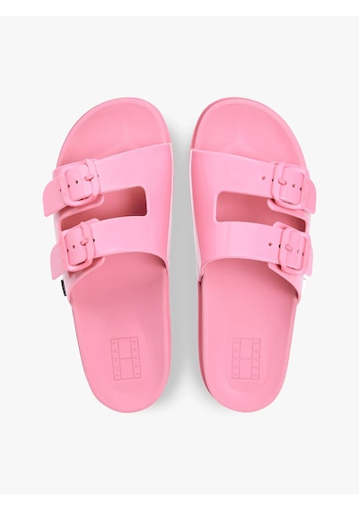 Tommy Hilfiger Kadın Marka Logolu Günlük Kullanıma Uygun Pembe4 Terlik En0en02974 Tox
