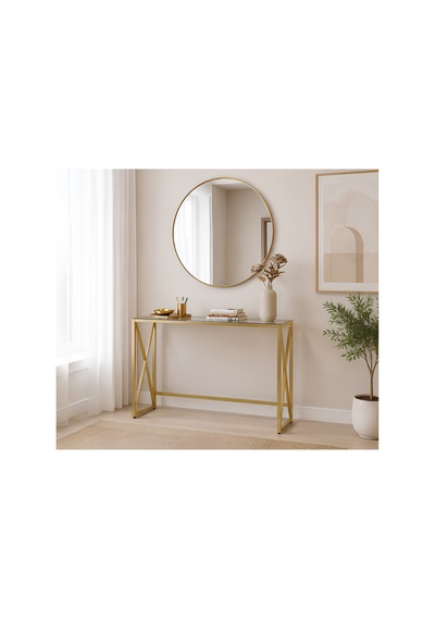 Familieconcept Melisa Serisi Gold Lüks Dresuar - 4mm Füme Temperli Camlı - 100x80x30 Cm Altın Familieconcept Melisa Serisi Gold Lüks Dresuar - 4mm Füme Temperli Camlı - 100x80x30 Cm Altın