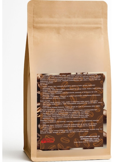 Süper Aroma 250gr Sütlü Kahve Tutkunları İçin Kremamsı Ve Dengeli Espresso Harmanı Çekirdek