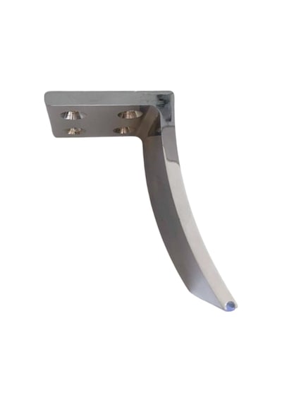 Yay Krom 12cm Metal Ayak Masa Dolap Ve Mobilya Ayağı Krom 12cm Metal