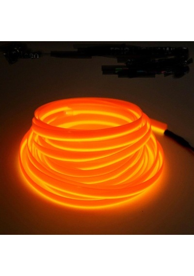 Turuncu Universal İp Neon Led Araç İçi Aydınlatma 12v Led İp Formlu Trim 2 Metre