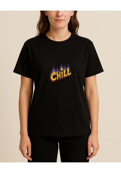 Hugo Boss Chill Baskılı T-shirt Siyah