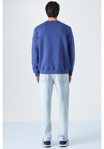 Grimelange Dane Erkek Organik Kumaşlı Yumuşacık Koyu Mavi Sweatshirt Koyu Mavi Grimelange Dane Erkek Organik Kumaşlı Yumuşacık Koyu Mavi Sweatshirt Koyu Mavi