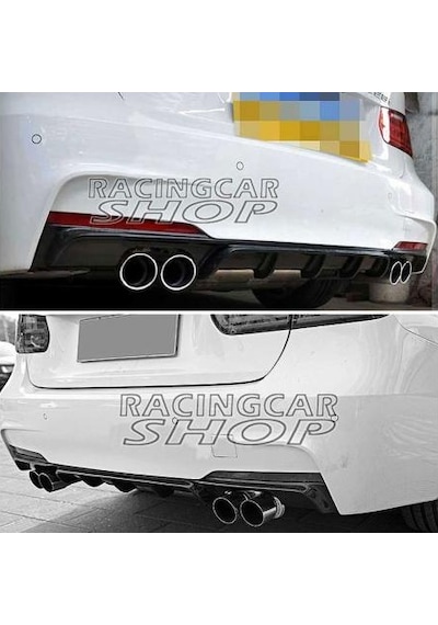 Bmw F30 2012-2017 Taiwan Sag-sol Çift Çıkış M-tech Arka Difüzör
