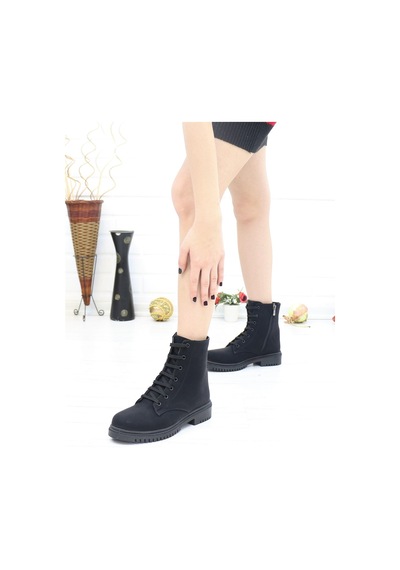 Nesil Shoes Sdf 042 Siyah Zümrüt Kadın Postal Bot SİYAH ZÜMRÜT