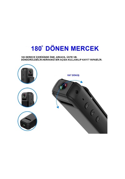 Secumore Harekete Duyarlı 1080p Vücut Ve Güvenlik Kamerası Gece G