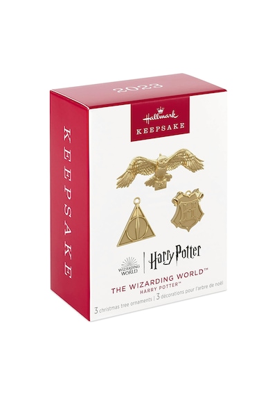 Lexroo Minyatür Noel Süsleri 2023, Harry Potter Büyücü Dünyası Metal, Mini 3'lü Set Standart