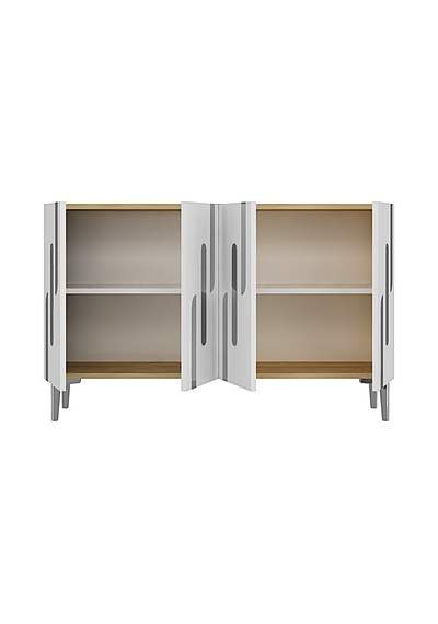Ka1229dbs Ece120 Konsol, Kahve Köşesi Ve Tv Sehpası, Çok Amaçlı Dolap Safirmeşe - Beyaz - Sılver 120cm Ka1229dbs Ece120 Konsol, Kahve Köşesi Ve Tv Sehpası, Çok Amaçlı Dolap Safirmeşe - Beyaz - Sılver 120cm