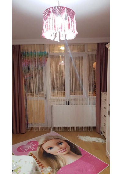 İp Model Beyaz Renk İp Perde 190 Cm En 280 Cm Boy 2 Mm Şeritler Halinde Hazır İp Perde Beyaz