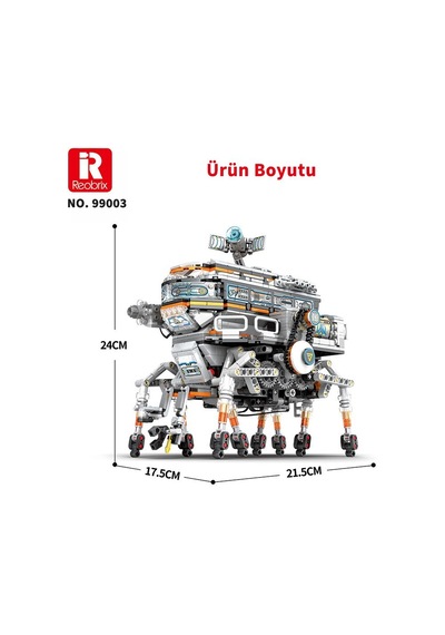 Reobrix Technic 99003 Bilim İstasyonu Star Revenge:science Station Kumandalı&motorlu Yapı Blok Seti Building Blocks - 1378 Parça